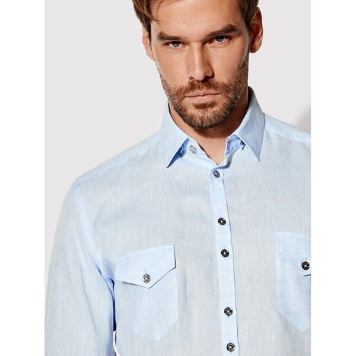 Rage Age Koszula Jax 2 Niebieski Regular Fit Rage Age M okazyjna cena MODIVO