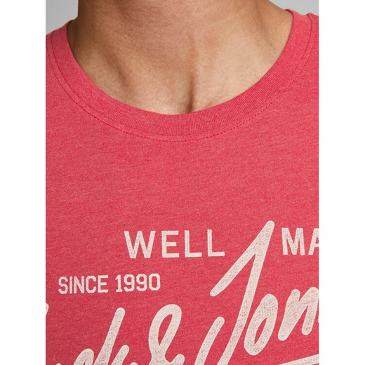 Jack&Jones T-Shirt Jeans 12177533 Czerwony Slim Fit S okazja MODIVO