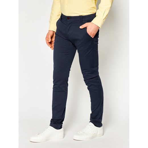 Tommy Jeans Spodnie materiałowe Scanton DM0DM06518 Granatowy Slim Fit Tommy Jeans 34_34 okazja MODIVO