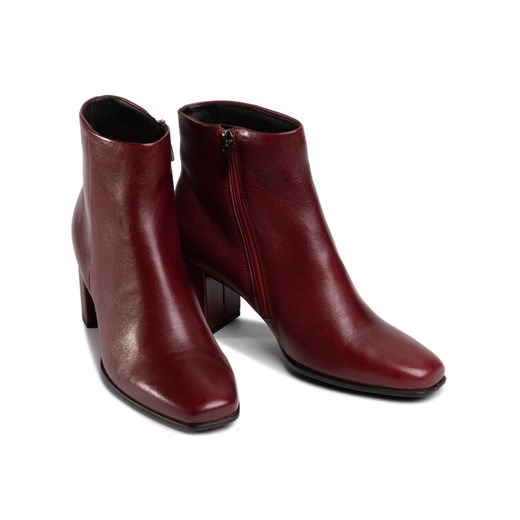ECCO Botki Shape 60 Squared 28260301480 Bordowy Ecco 36 wyprzedaż MODIVO