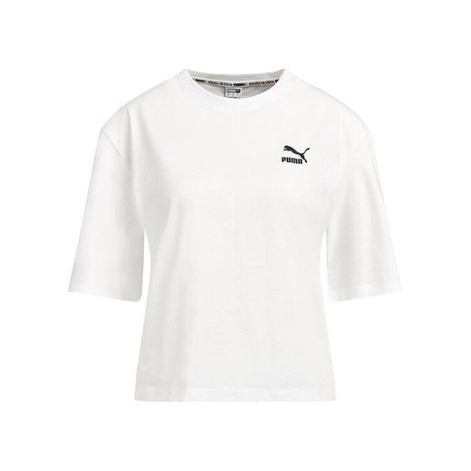 Puma T-Shirt Tfs Graphic Tee 596259 Biały Regular Fit Puma M okazyjna cena MODIVO