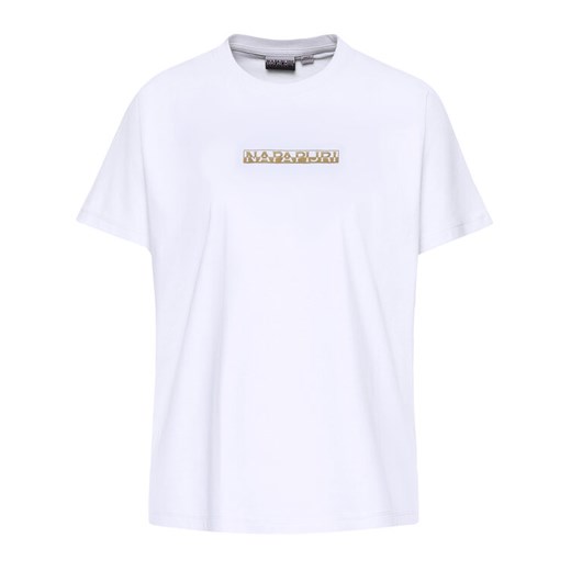 Napapijri T-Shirt Sione NP0A4E3S Biały Regular Fit Napapijri XS okazyjna cena MODIVO