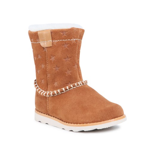Clarks Kozaki Crown Piper T 261438726 Brązowy Clarks 20_5 okazja MODIVO