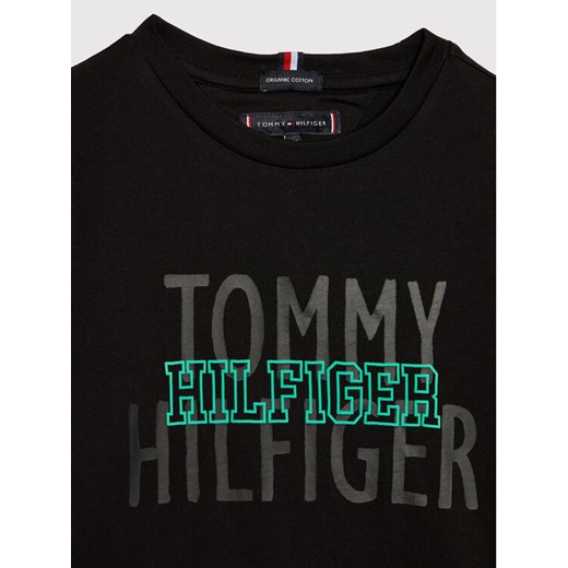 Tommy Hilfiger T-Shirt Over Print KB0KB07015 M Czarny Regular Fit Tommy Hilfiger 3Y okazja MODIVO