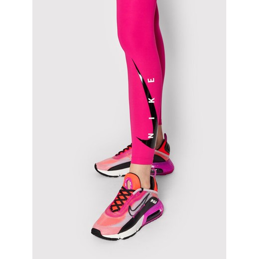 Nike Legginsy Swoosh Run DA1145 Różowy Tight Fit Nike XL MODIVO