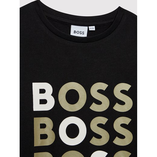 Boss T-Shirt J25N37 D Czarny Regular Fit 14Y MODIVO