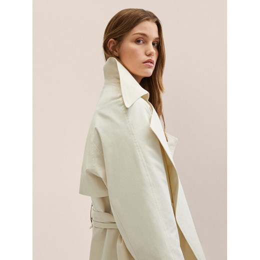 Mango Trencz Mint 27094018 Beżowy Oversize Mango XXL MODIVO