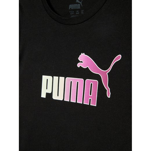 Puma T-Shirt Essentials+ Bleach Logo 846954 Czarny Regular Fit Puma 164 MODIVO