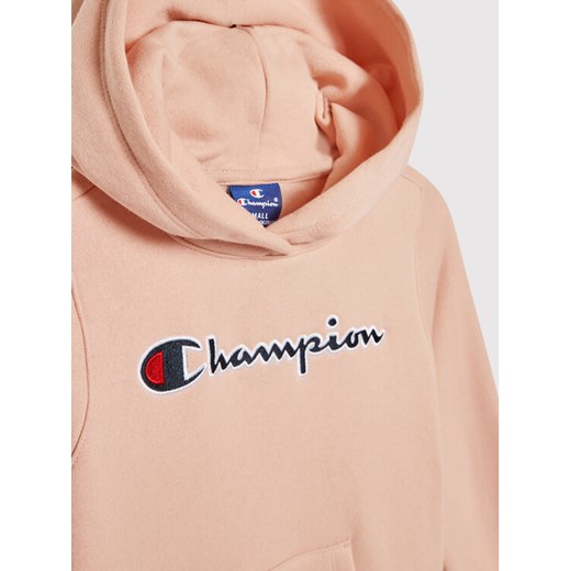 Champion Bluza Script Logo 404225 Różowy Regular Fit Champion XL promocja MODIVO