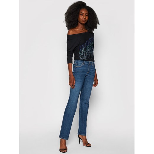 Guess Jeansy Curvy W1YA15 D4GV2 Niebieski Sexy Straight Fit Guess 26_32 promocja MODIVO