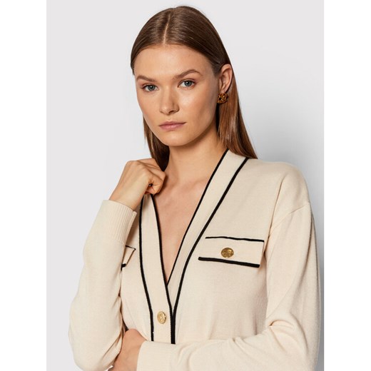 Elisabetta Franchi Sukienka dzianinowa AM-34S-16E2-V390 Beżowy Slim Fit Elisabetta Franchi 48 MODIVO