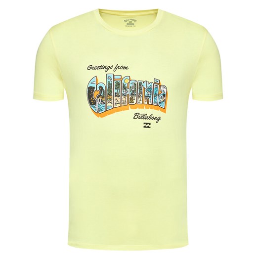 Billabong T-Shirt Greetings W1SS56BIP1 Żółty Regular Fit Billabong S MODIVO wyprzedaż