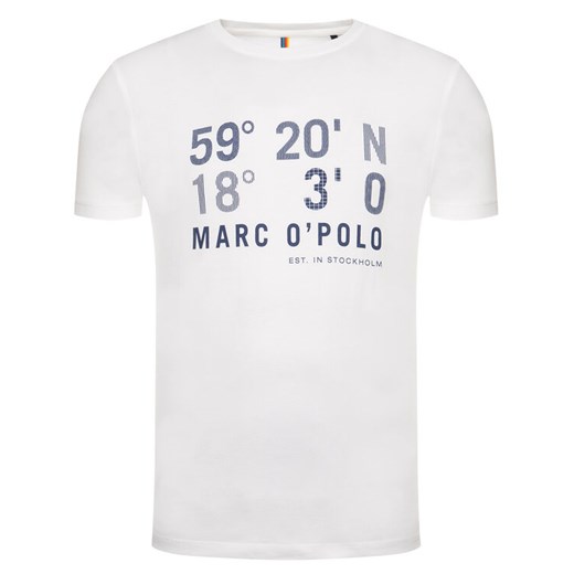 Marc O'Polo T-Shirt 232 1315 1128 Biały Shaped Fit XL promocyjna cena MODIVO