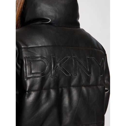 DKNY Sport Kurtka z imitacji skóry DP1J9077 Czarny Regular Fit XL okazja MODIVO