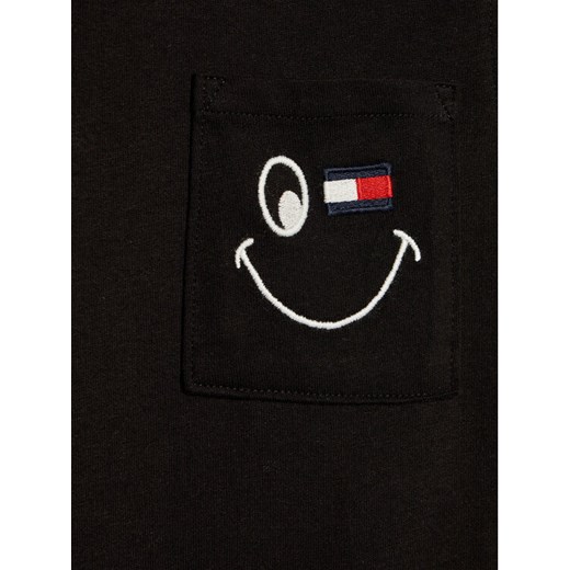 Tommy Hilfiger T-Shirt Smiley KS0KS00223 M Czarny Regular Fit Tommy Hilfiger 4Y okazja MODIVO