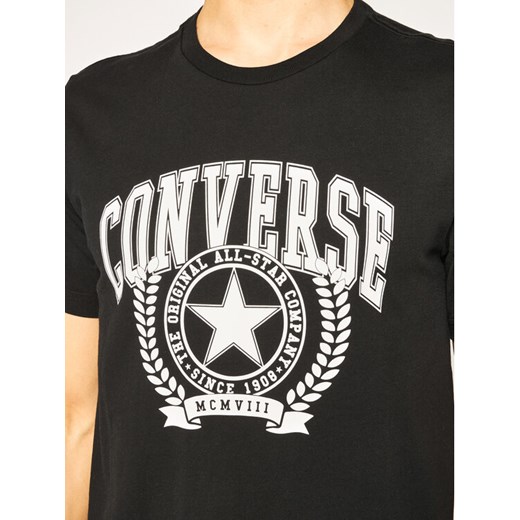 Converse T-Shirt Varsity Table 10019070-A01 Czarny Regular Fit Converse S wyprzedaż MODIVO