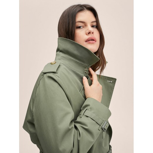 Mango Trencz Polana 27063259 Zielony Regular Fit Mango XXL MODIVO