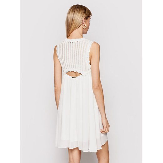 TWINSET Sukienka letnia 211LM2BCC Biały Regular Fit Twinset XL okazyjna cena MODIVO