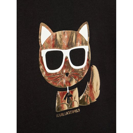 KARL LAGERFELD Bluzka Z15324 S Czarny Regular Fit Karl Lagerfeld 10Y wyprzedaż MODIVO