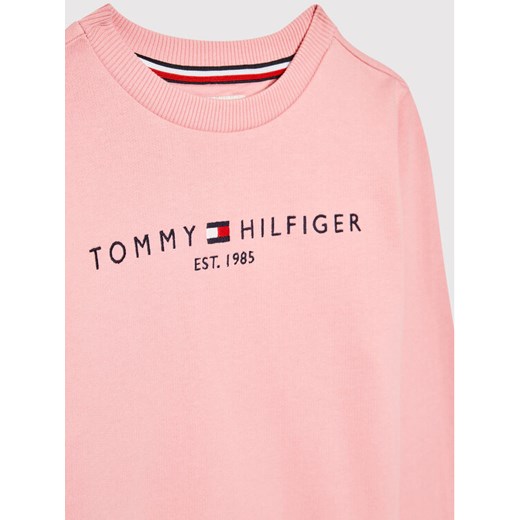Tommy Hilfiger Bluza Essential KS0KS00204 D Różowy Regular Fit Tommy Hilfiger 12Y promocja MODIVO