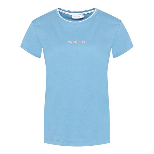 Calvin Klein T-Shirt Regular Fit Small Logo Tee K20K201853 Niebieski Regular Fit Calvin Klein S promocyjna cena MODIVO