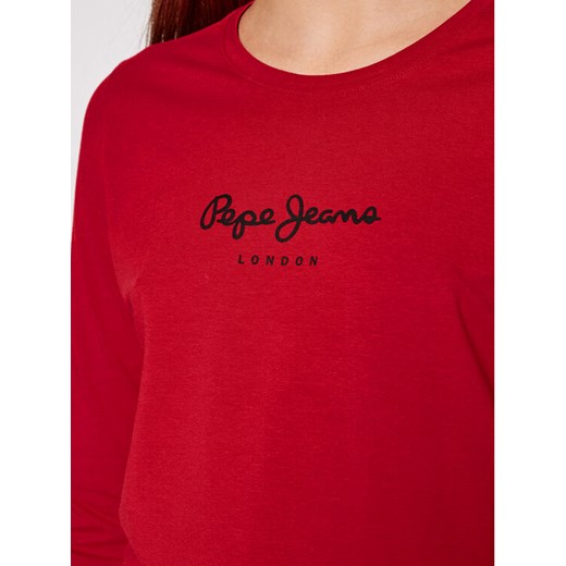Pepe Jeans Bluzka New Virginia PL502755 Czerwony Regular Fit Pepe Jeans S MODIVO promocyjna cena