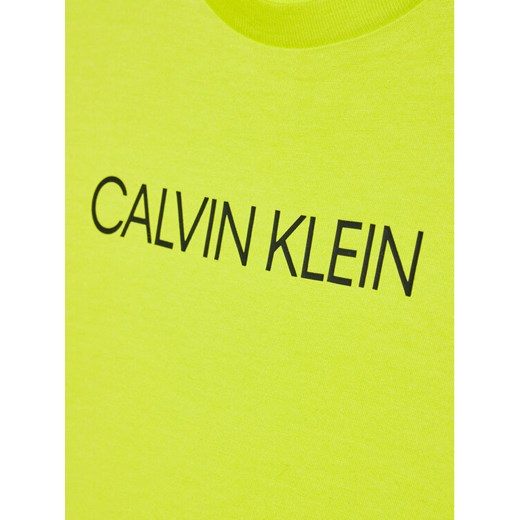 Calvin Klein Jeans T-Shirt Institutional IB0IB00347 Zielony Regular Fit 14Y MODIVO wyprzedaż
