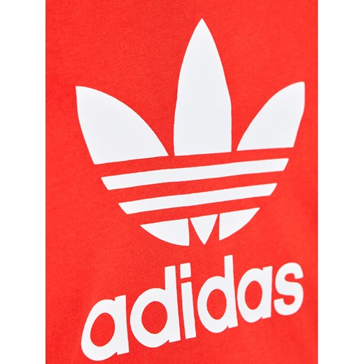adidas T-Shirt Trefoil H34605 Czerwony Regular Fit 0_3M okazja MODIVO
