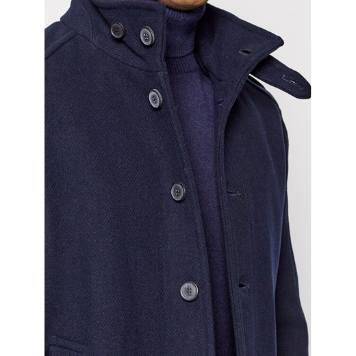 Selected Homme Płaszcz wełniany Noah 16081429 Granatowy Regular Fit Selected Homme XL wyprzedaż MODIVO
