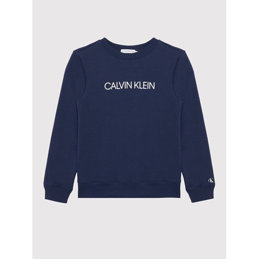 Calvin Klein Jeans Dres Essential Hwk IB0IB00951 Granatowy Regular Fit 12Y wyprzedaż MODIVO