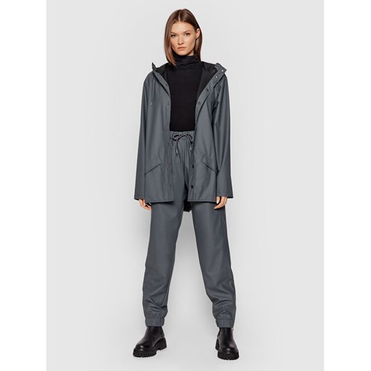 Rains Kurtka przeciwdeszczowa Unisex 1201 Szary Regular Fit Rains S_M promocyjna cena MODIVO