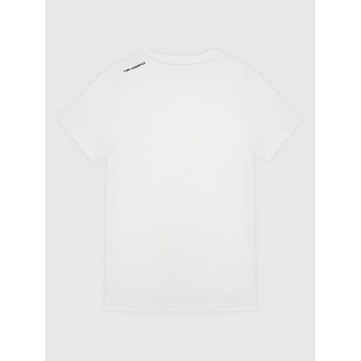 KARL LAGERFELD T-Shirt Z25332 S Biały Regular Fit Karl Lagerfeld 8Y MODIVO