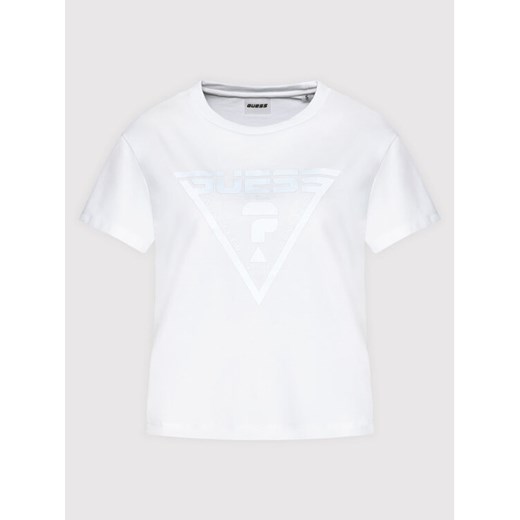 Guess T-Shirt Caren O1BA70 JR06Z Biały Relaxed Fit Guess S wyprzedaż MODIVO