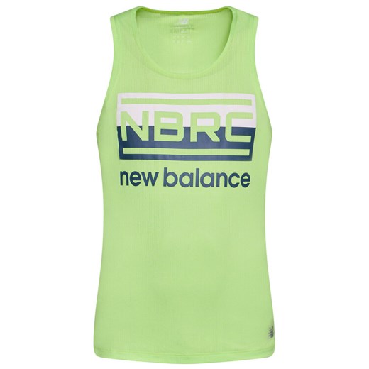 New Balance Koszulka techniczna Printed Impact Run MT01233 Zielony Athletic Fit New Balance XL promocyjna cena MODIVO