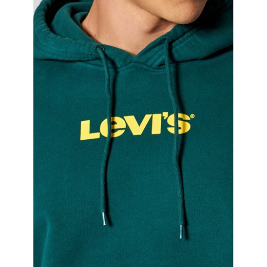 Levi's® Bluza Unisex Graphic A2410-0003 Zielony Standard Fit XL promocja MODIVO