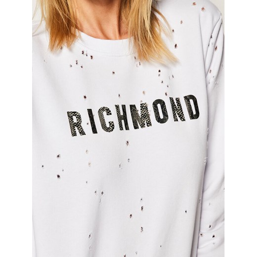 John Richmond Bluza Omaha RWP20007FE Biały Regular Fit John Richmond S MODIVO promocyjna cena