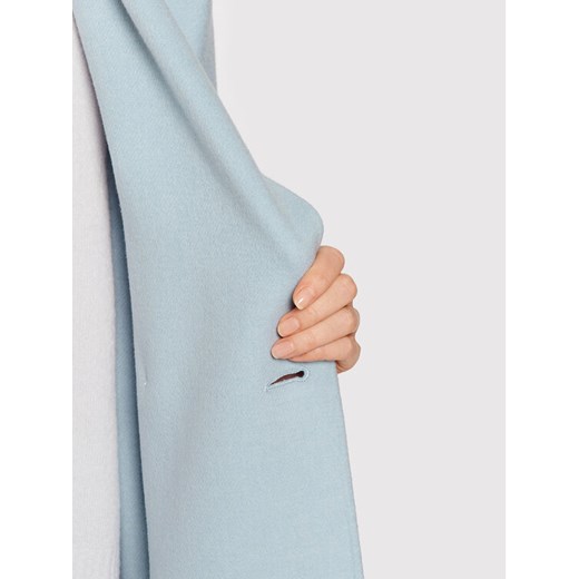 Weekend Max Mara Płaszcz wełniany Selz 50110327 Niebieski Regular Fit 50 MODIVO