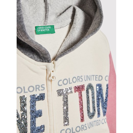 United Colors Of Benetton Bluza 39M2C5996 Beżowy Regular Fit United Colors Of Benetton 120 okazja MODIVO