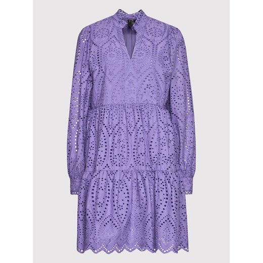 YAS Sukienka codzienna Holi 26027162 Fioletowy Relaxed Fit Yas S MODIVO