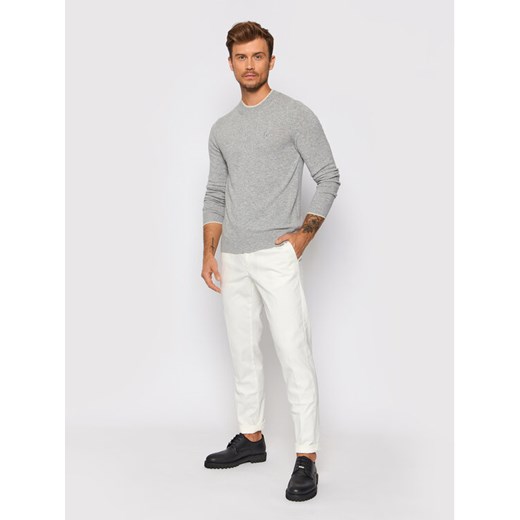 Trussardi Spodnie materiałowe 52P00000 Biały Aviator Fit Trussardi 48 okazja MODIVO