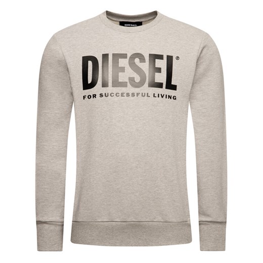 Diesel Bluza S-Gir-Division-Logo 00SWFH 0BAWT Szary Regular Fit Diesel XXL promocja MODIVO