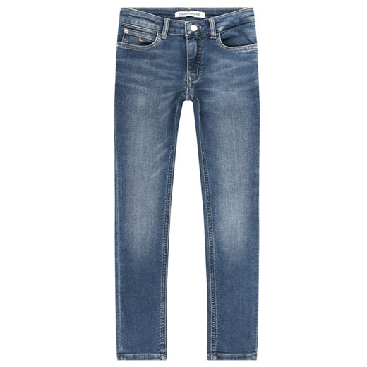 Calvin Klein Jeans Jeansy MR-AT Wash IG0IG00440 Granatowy Skinny Fit 8 wyprzedaż MODIVO