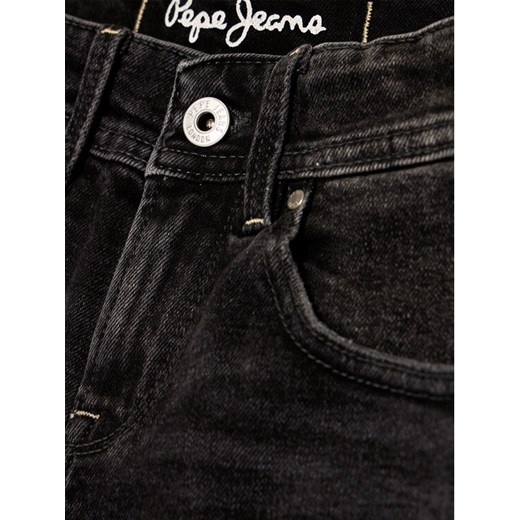 Pepe Jeans Szorty jeansowe Becket PB800135 Czarny Slim Fit Pepe Jeans 10Y MODIVO wyprzedaż