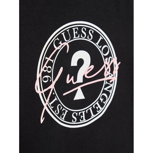 Guess T-Shirt J1BI20 J1311 Czarny Regular Fit Guess 10Y wyprzedaż MODIVO