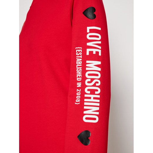 LOVE MOSCHINO Bluza W630219E 2180 Czerwony Regular Fit Love Moschino 42 MODIVO promocja