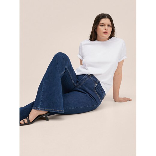 Mango Jeansy Flare 27011121 Granatowy Regular Fit Mango 38 MODIVO