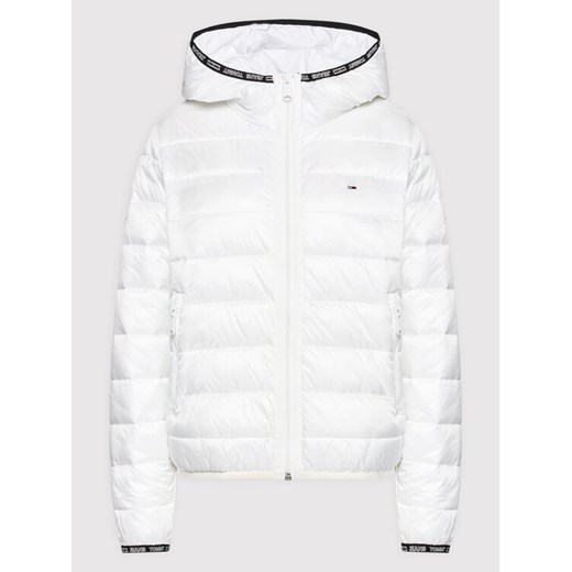 Tommy Jeans Kurtka puchowa Quilted DW0DW09350 Biały Relaxed Fit Tommy Jeans S promocyjna cena MODIVO