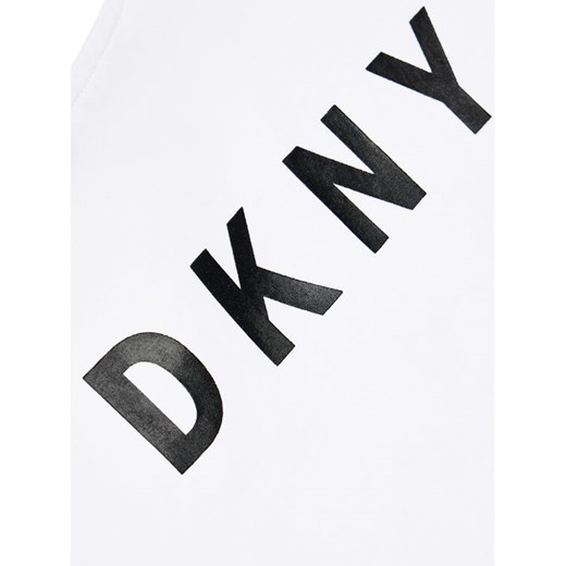 DKNY Bluzka D35R44 D Biały Regular Fit 16Y okazyjna cena MODIVO