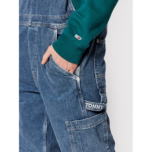 Tommy Jeans Ogrodniczki Carp Denim DM0DM12090 Niebieski Relaxed Fit Tommy Jeans S MODIVO