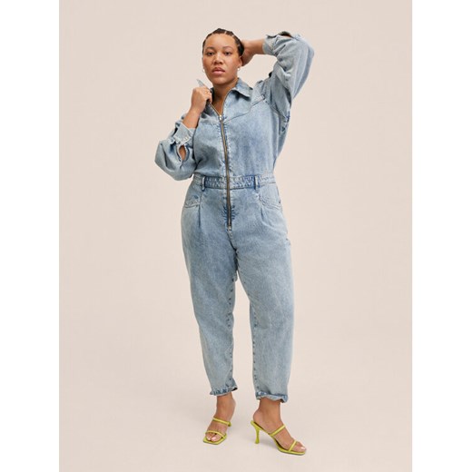 Mango Kombinezon Amalien 27074763 Niebieski Regular Fit Mango XL MODIVO